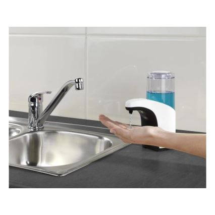 WENKO 54711100-ziepju dozators BUTLER 300 ml balts/caurspīdīgs