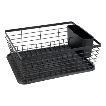 WENKO 54766100 - Trauku žāvētājs BLACK OUTDOOR KITCHEN 36x30 cm melns/melns