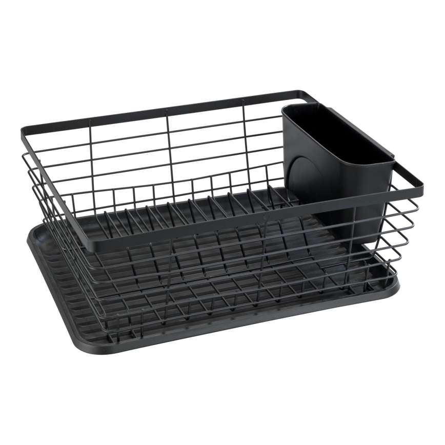 WENKO 54766100 - Trauku žāvētājs BLACK OUTDOOR KITCHEN 36x30 cm melns/melns