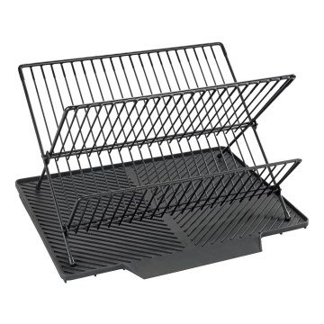 WENKO 54771100 - Trauku žāvēšanas paliktnis NELIA 34x40 cm melns