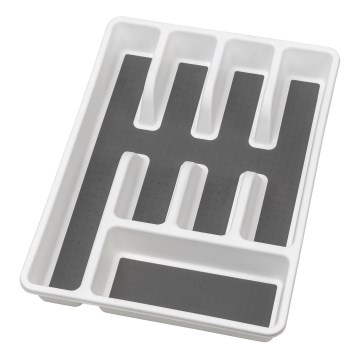 WENKO 54788100 - Galda piederumu ieliktnis 26,5x36,5 cm balta/pelēka