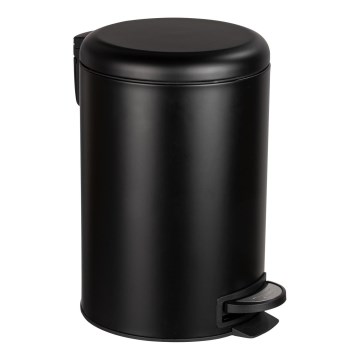 WENKO 54913100 - Atkritumu tvertne LEMAN 25x38 cm melna