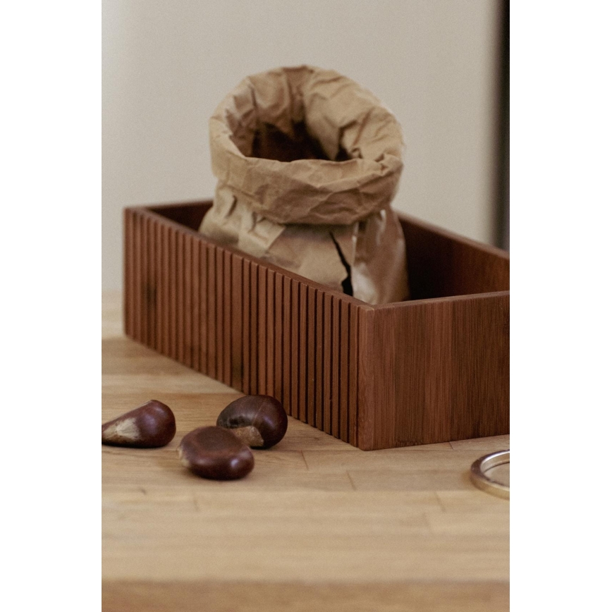 WENKO 54943100 - uzglabāšanas kaste MERA 30x15 cm, brūna