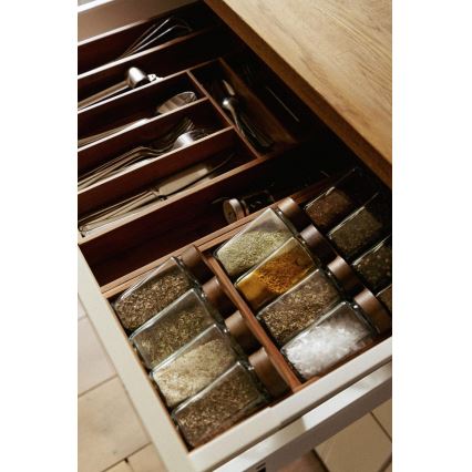 WENKO 54950100 - Garšvielu organizators ANNI 38x20 cm brūns