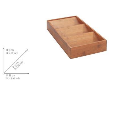 WENKO 54950100 - Garšvielu organizators ANNI 38x20 cm brūns
