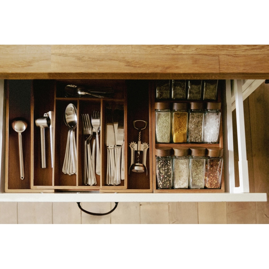 WENKO 54950100 - Garšvielu organizators ANNI 38x20 cm brūns
