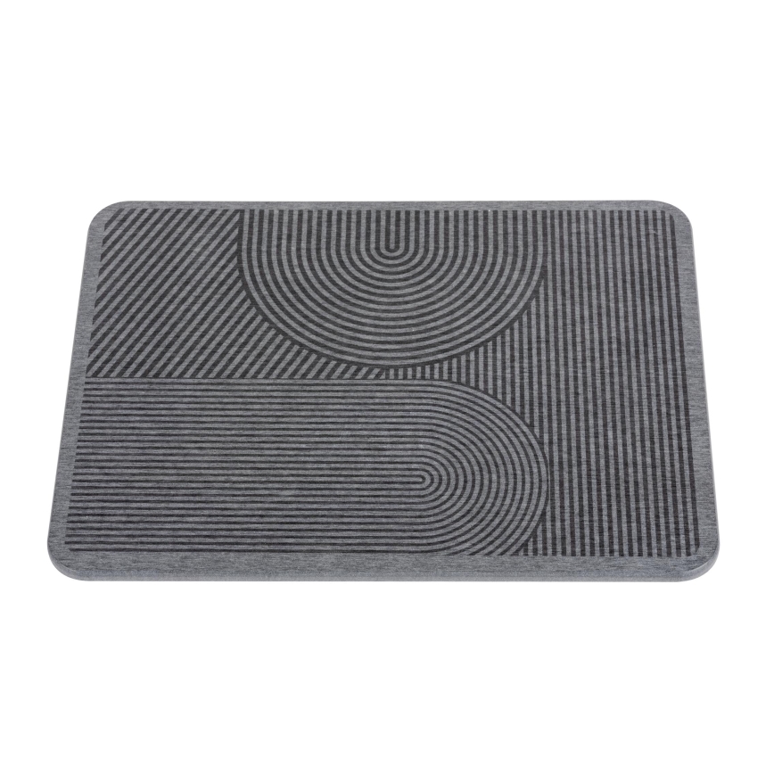 WENKO 54955100 - Trauku žāvēšanas paliktnis DAMON 40x30 cm diatomīts/pelēks