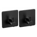 WENKO 55009100-Āķis BLACK OUTDOOR KITCHEN 4,5x4,5 cm nerūsējošais tērauds/melns