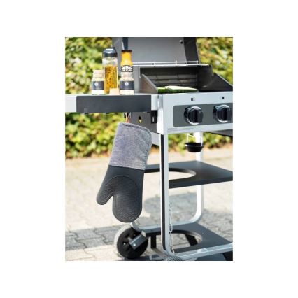 WENKO 55014100-Āķis BLACK OUTDOOR KITCHEN 30x6,5 cm melns