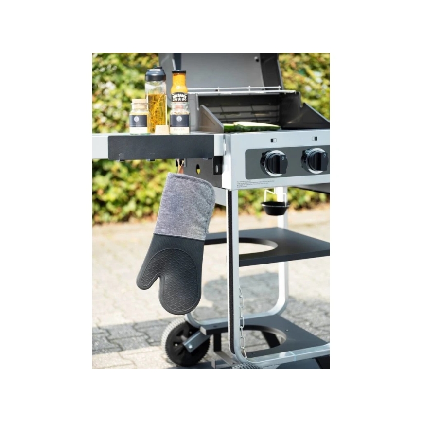 WENKO 55014100-Āķis BLACK OUTDOOR KITCHEN 30x6,5 cm melns