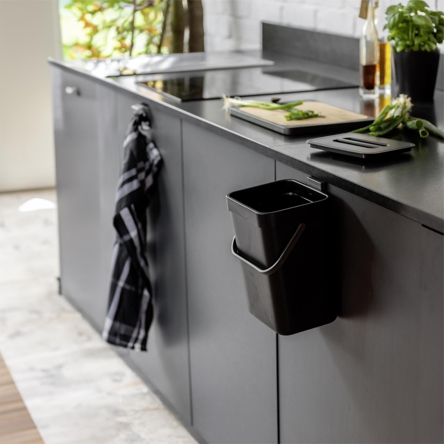 WENKO 55027100 - Miskaste BLACK OUTDOOR KITCHEN 19x24 cm melna/pelēka/caurspīdīga