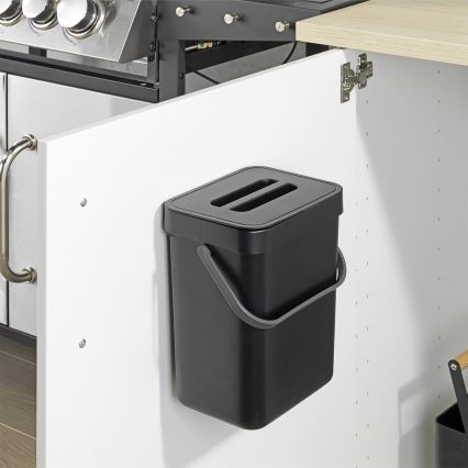 WENKO 55027100 - Miskaste BLACK OUTDOOR KITCHEN 19x24 cm melna/pelēka/caurspīdīga