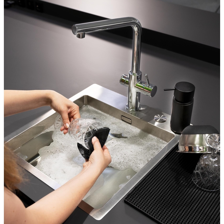 WENKO 55030100 - Sūklis BLACK OUTDOOR KITCHEN 12x1,2 cm melns