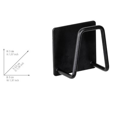 WENKO 55071100 - BLACK OUTDOOR KITCHEN turētājs 5x5 cm nerūsējošais tērauds/melns