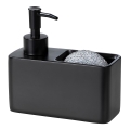 WENKO 55076100 - Šķidro ziepju dozators BLACK OUTDOOR KITCHEN 14,5x14,3 cm melns