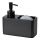 WENKO 55076100 - Šķidro ziepju dozators BLACK OUTDOOR KITCHEN 14,5x14,3 cm melns