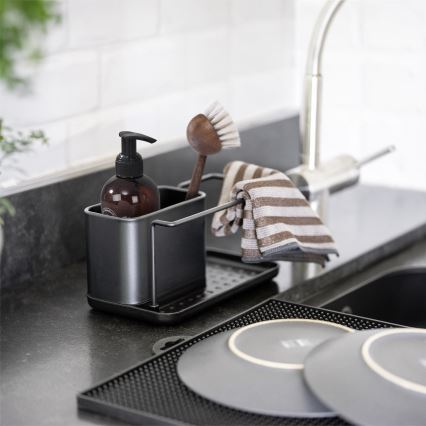 WENKO 55078100 - BLACK OUTDOOR KITCHEN organizators, 21x12 cm, nerūsējošais tērauds/melns
