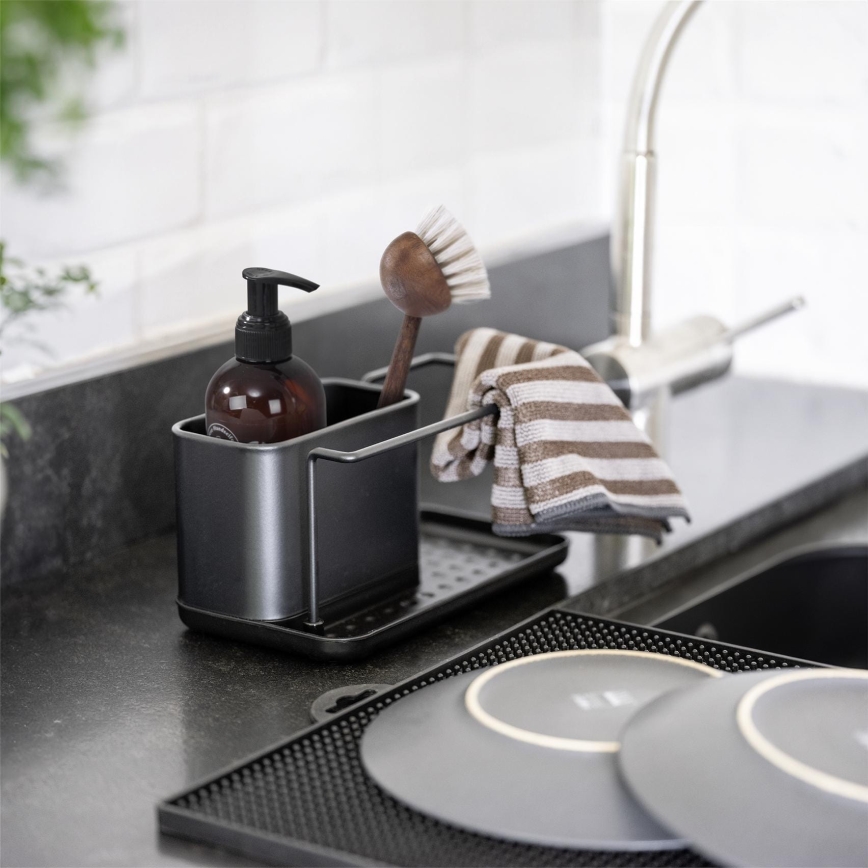 WENKO 55078100 - BLACK OUTDOOR KITCHEN organizators, 21x12 cm, nerūsējošais tērauds/melns
