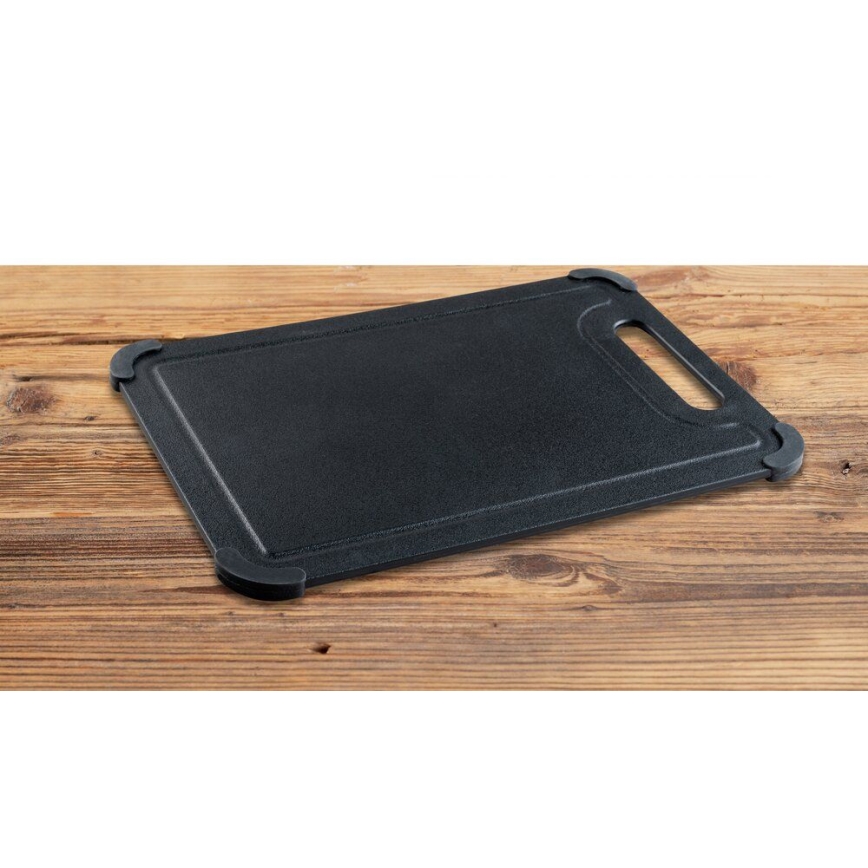 WENKO 55087100 - Griešanas dēlītis BLACK OUTDOOR KITCHEN 30x20,5 cm melns