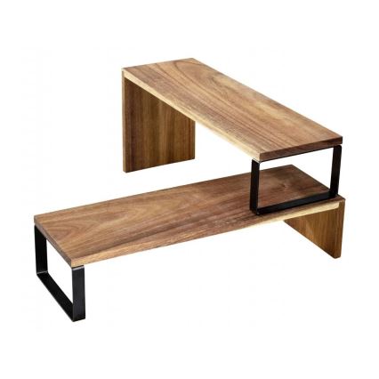 WENKO 55097100-plaukts BLACK OUTDOOR KITCHEN 36x16 cm brūns/melns