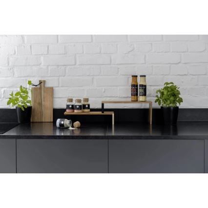 WENKO 55097100-plaukts BLACK OUTDOOR KITCHEN 36x16 cm brūns/melns