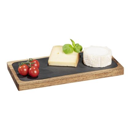 WENKO 55103100 - Griešanas dēlītis BLACK OUTDOOR KITCHEN 30x15 cm brūns/pelēks