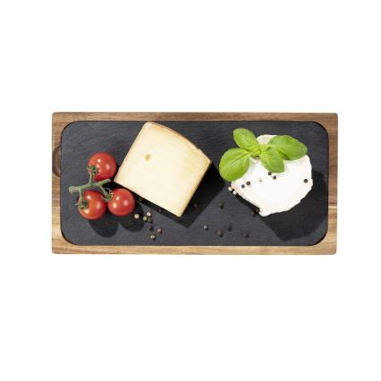 WENKO 55103100 - Griešanas dēlītis BLACK OUTDOOR KITCHEN 30x15 cm brūns/pelēks