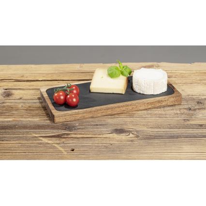 WENKO 55103100 - Griešanas dēlītis BLACK OUTDOOR KITCHEN 30x15 cm brūns/pelēks