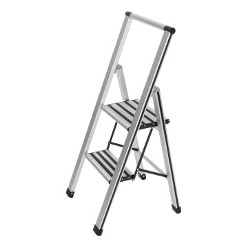 WENKO 601011100 - ALU-DESIGN kāpnes 44x101 cm sudraba/melna