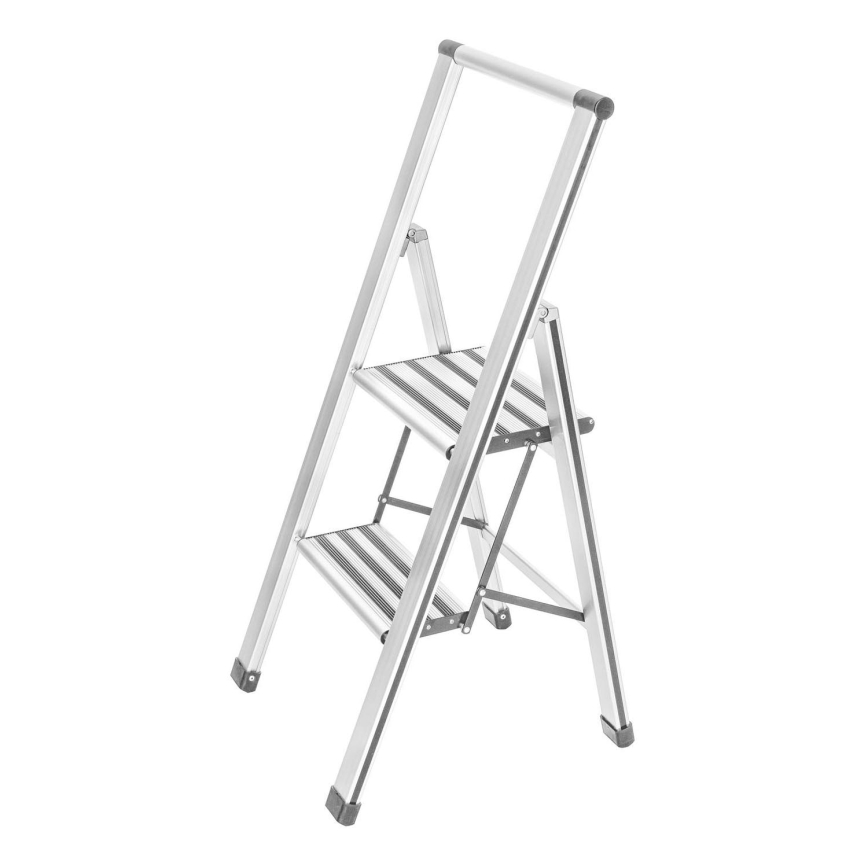WENKO 601015100 - Pakāpienu kāpnes ALU-DESIGN 44x101 cm baltas/pelēkas