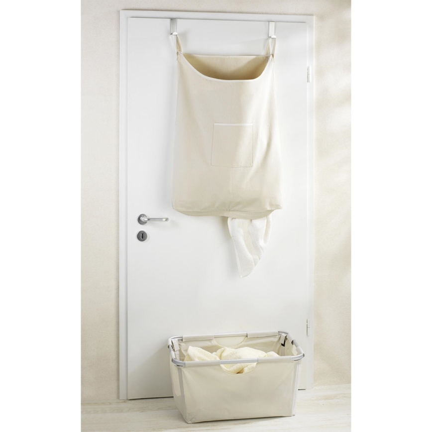 WENKO 62107100 - Veļas grozs CANGURO 52x81 cm bēšs/sudraba