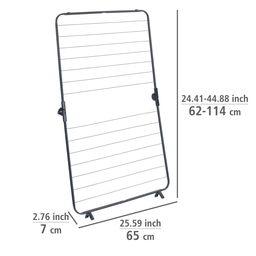 WENKO 63003100 - veļas žāvētājs CHAMPION 65x114 cm melns