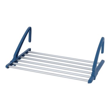 WENKO 63005800 - Veļas žāvētājs 37,5x21 cm, nerūsējošā tērauda/sudraba/zils