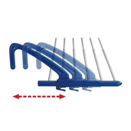 WENKO 63005800 - Veļas žāvētājs 37,5x21 cm, nerūsējošā tērauda/sudraba/zils