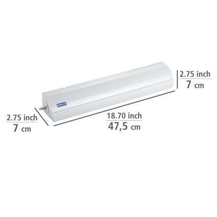 WENKO 63025100 - Žāvēklis 47,5x7 cm balts