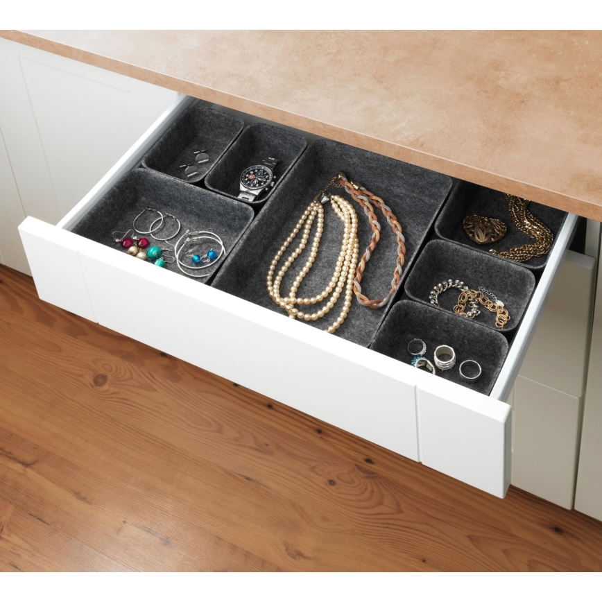 WENKO 64502100 - Atvilktnes organizators FELT 28,5x20 cm pelēks