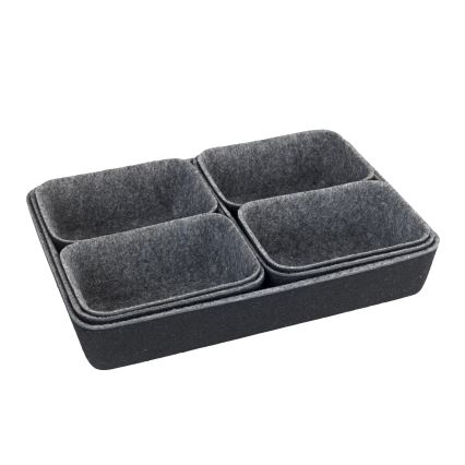 WENKO 64502100 - Atvilktnes organizators FELT 28,5x20 cm pelēks