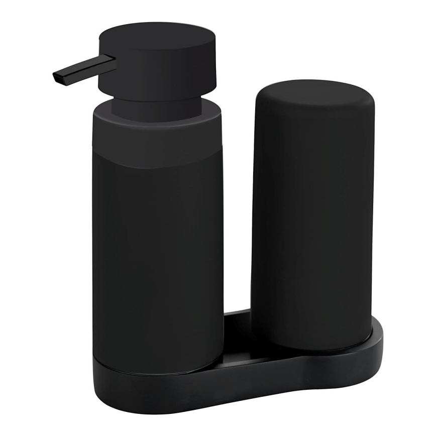 WENKO 69753800 - Organizators EASY SQUEEZ-E 15x18 cm melns