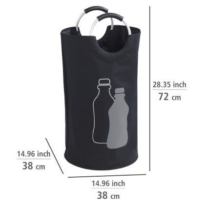 WENKO 69767800 - JUMBO soma 38x72 cm melna