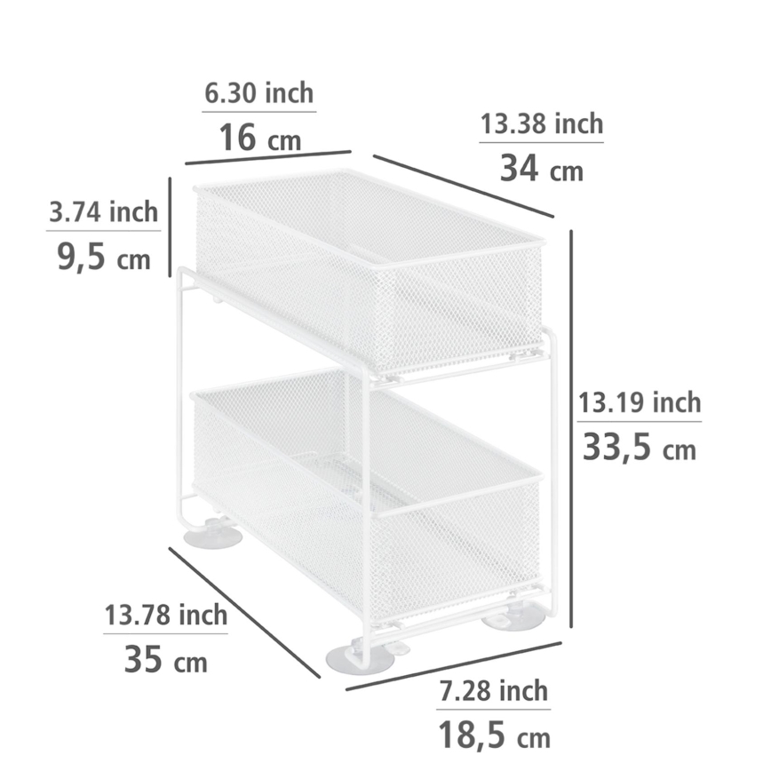 WENKO 69769800 - Turētājs GIOMA 35x33,5 cm balts