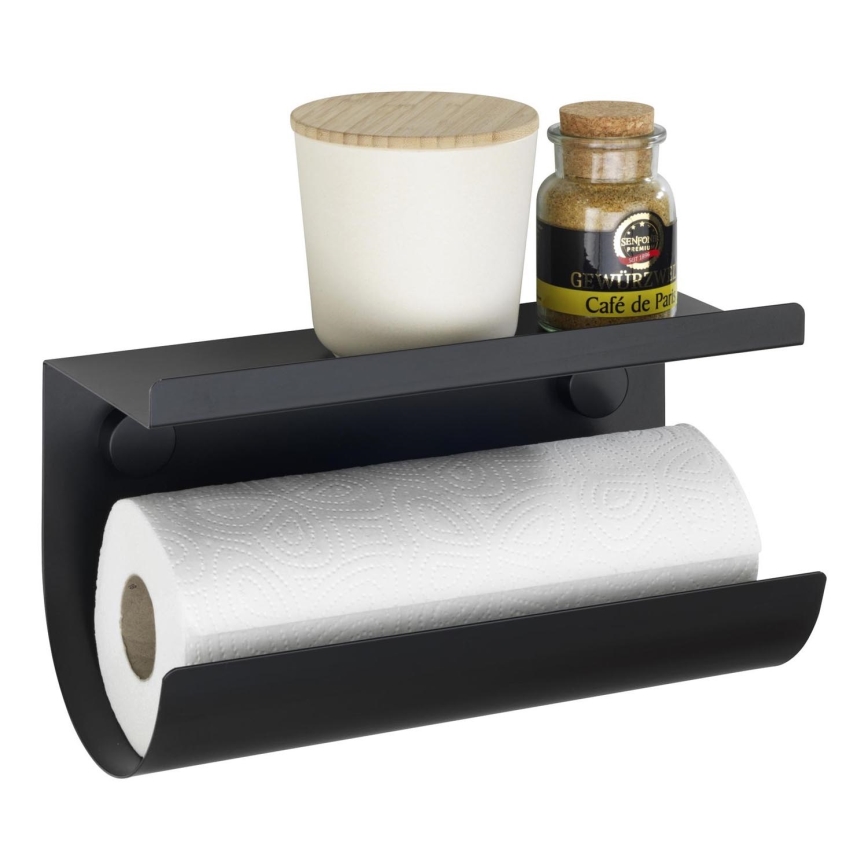 WENKO 71144800 - JET ruļļa turētājs 30x15 cm, melns