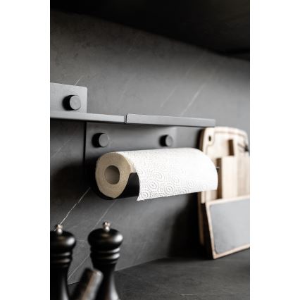 WENKO 71144800 - JET ruļļa turētājs 30x15 cm, melns