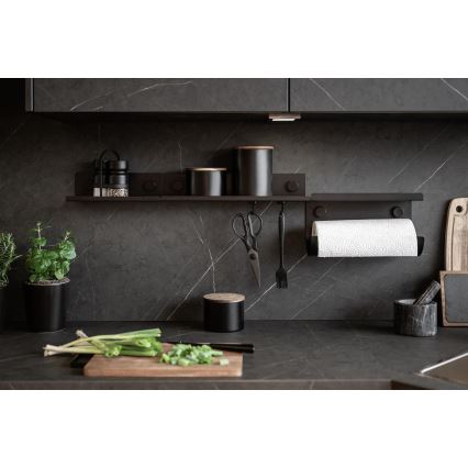 WENKO 71144800 - Rullīša turētājs JET 30x15 cm melns