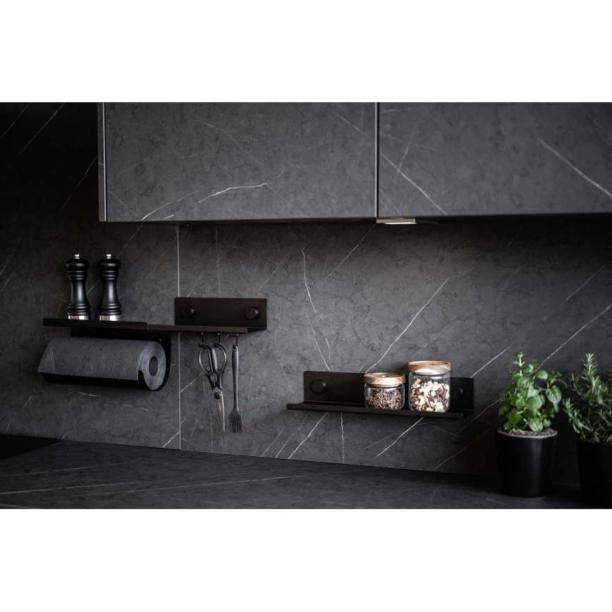 WENKO 71144800 - Rullīša turētājs JET 30x15 cm melns