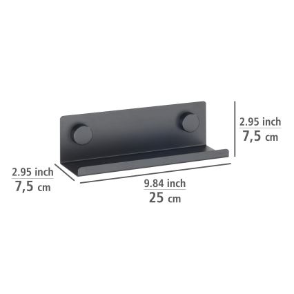 WENKO 71145800 - Stends JET 25x7,5 cm melns