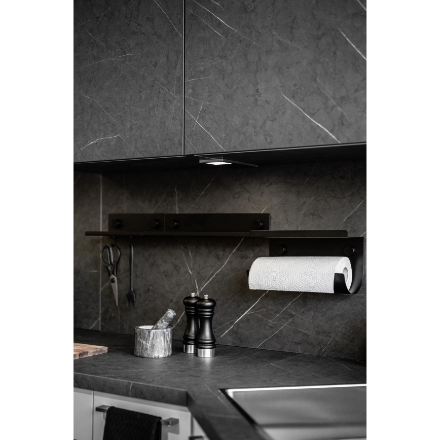 WENKO 71147800 - Plaukts JET 25x7,5 cm melns