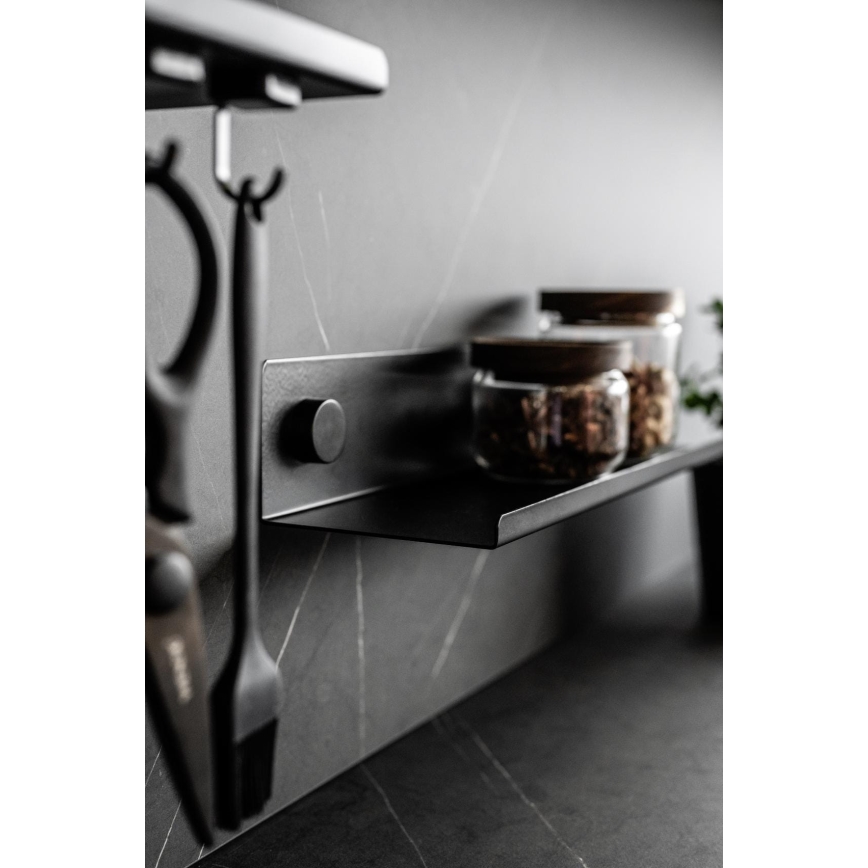 WENKO 71147800 - Plaukts JET 25x7,5 cm melns