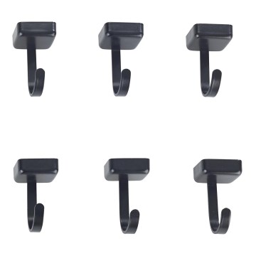 WENKO 71149800 - Āķi JET 2,2x3,9 cm melns/sudrabs