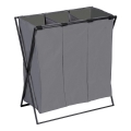 WENKO 71297800 - Veļas grozs TRIO 69x76 cm pelēks/melns