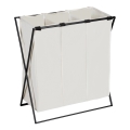 WENKO 71298800 - veļas grozs TRIO 69x76 cm krēmkrāsains/melns